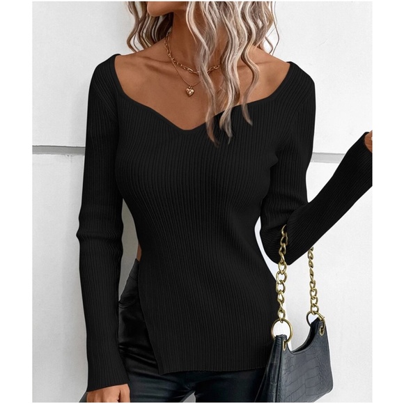 Cozy Ribbed Cable Knit Oversized Sweater Top - Picture 7 of 8
